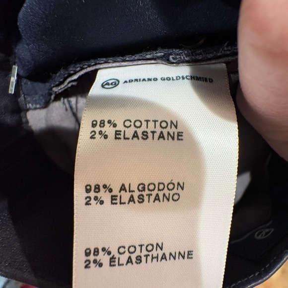 AG Adriano Goldschmied Women's Faux Leather Luxury Work Black Jeans size 27 NWT - Picture 8 of 8